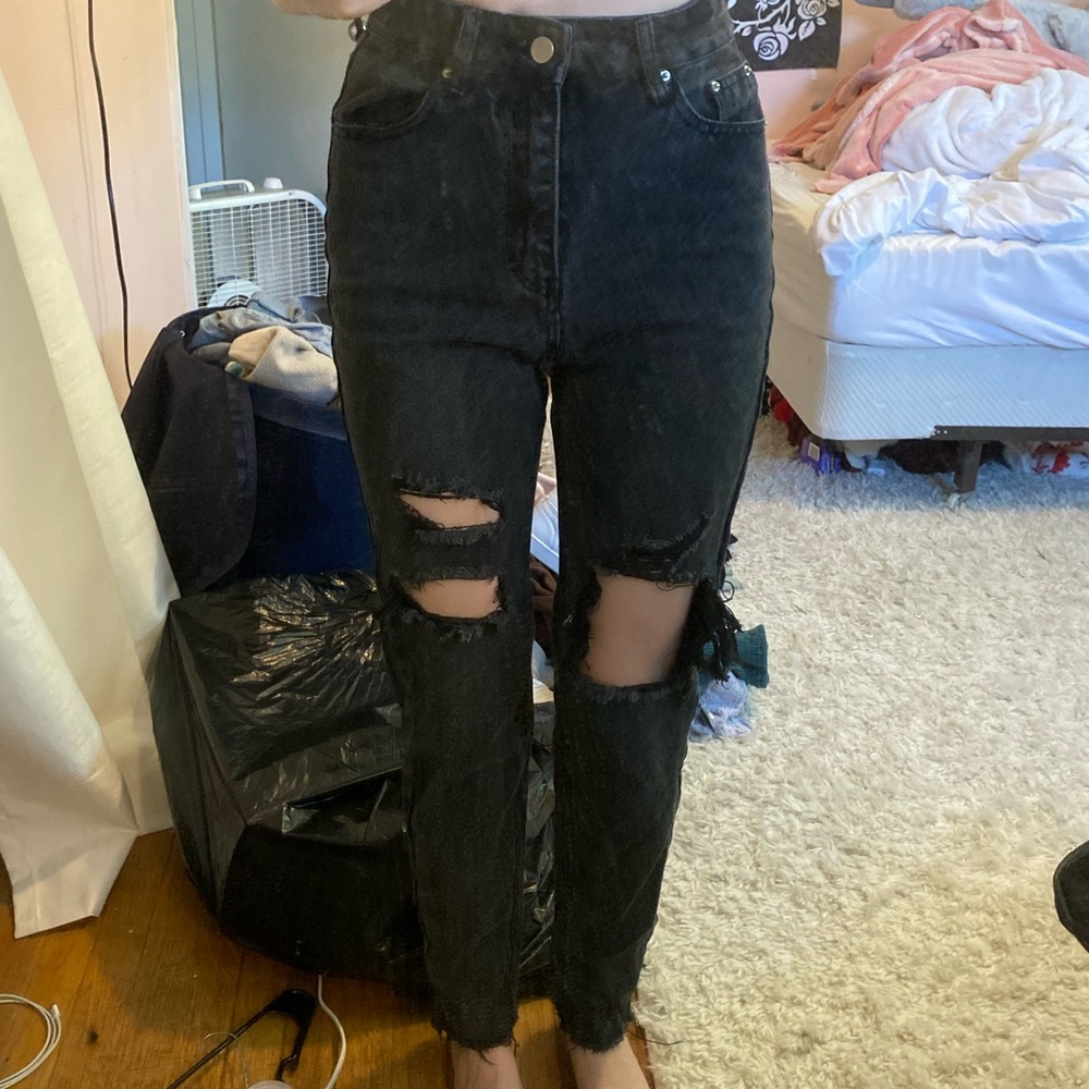 Black Ripped jeans!